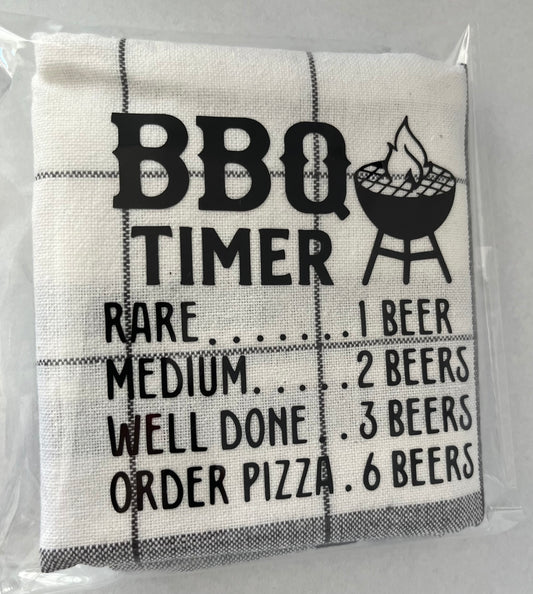 Braai Towel - BBQ timer