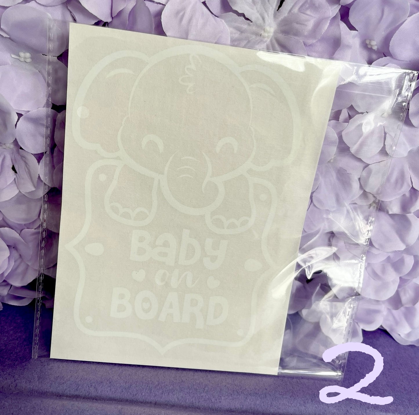 Decal - Baby on board - Elephant boy