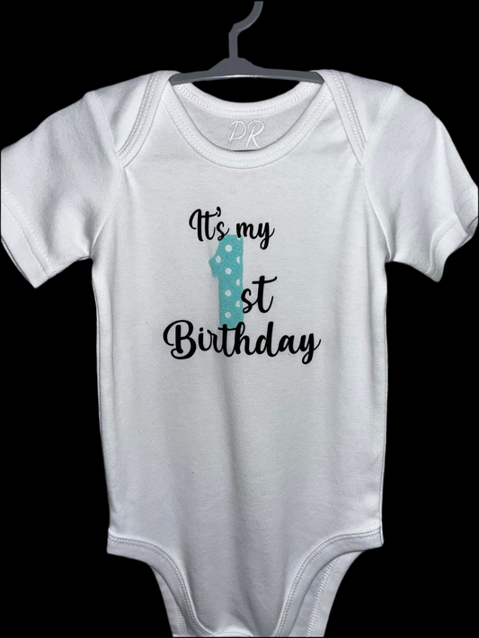 Baby Bodysuit - 1st Birthday - Cute