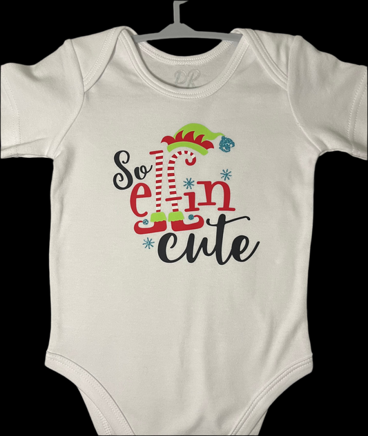 Baby Bodysuit - Christmas - So elfin cute