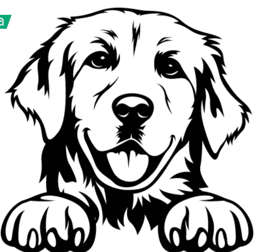 Decal - Pets - Golden Retriever