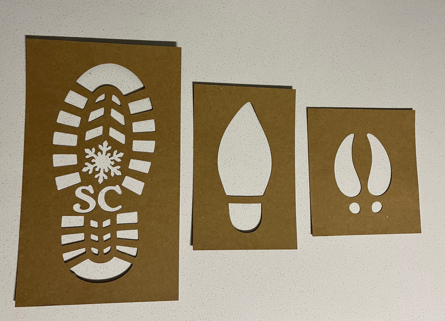 Christmas - Santa’s crew footprint stencil set